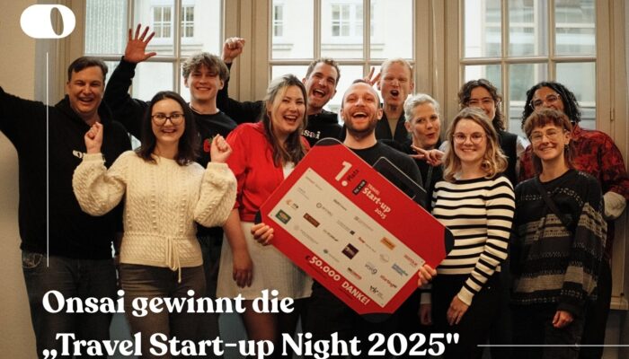 Auszeichnung für AI-basierte Hotel-Telefonie: Onsai gewinnt die „Travel Start-up Night 2025″